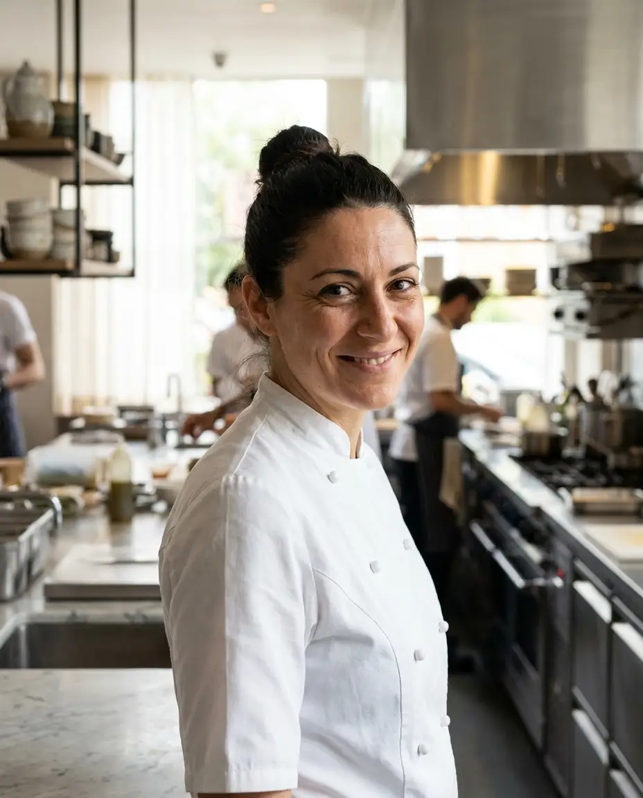Chef Lucia Ferraro, chef at Aria Ristorante
