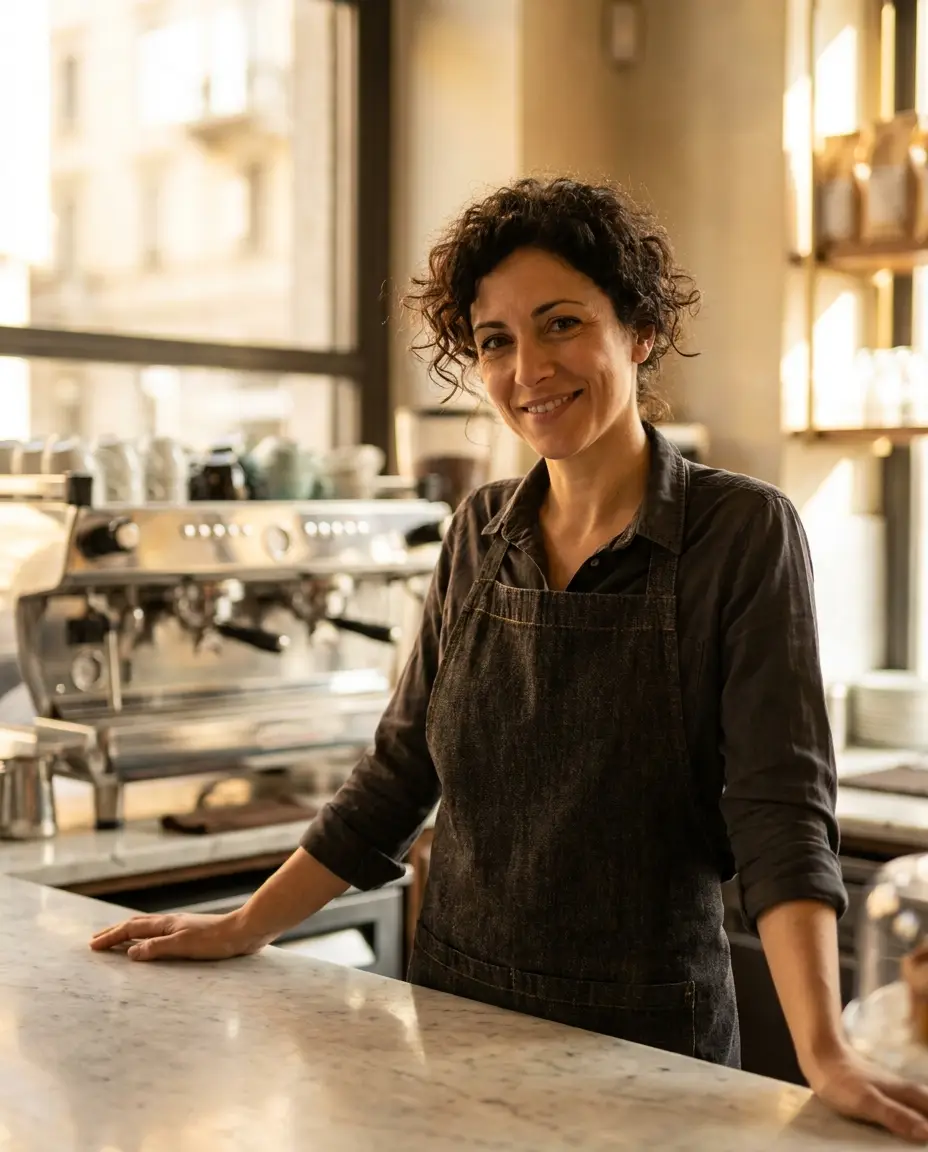 Barista Elena Conti, chef at Caffè Milano