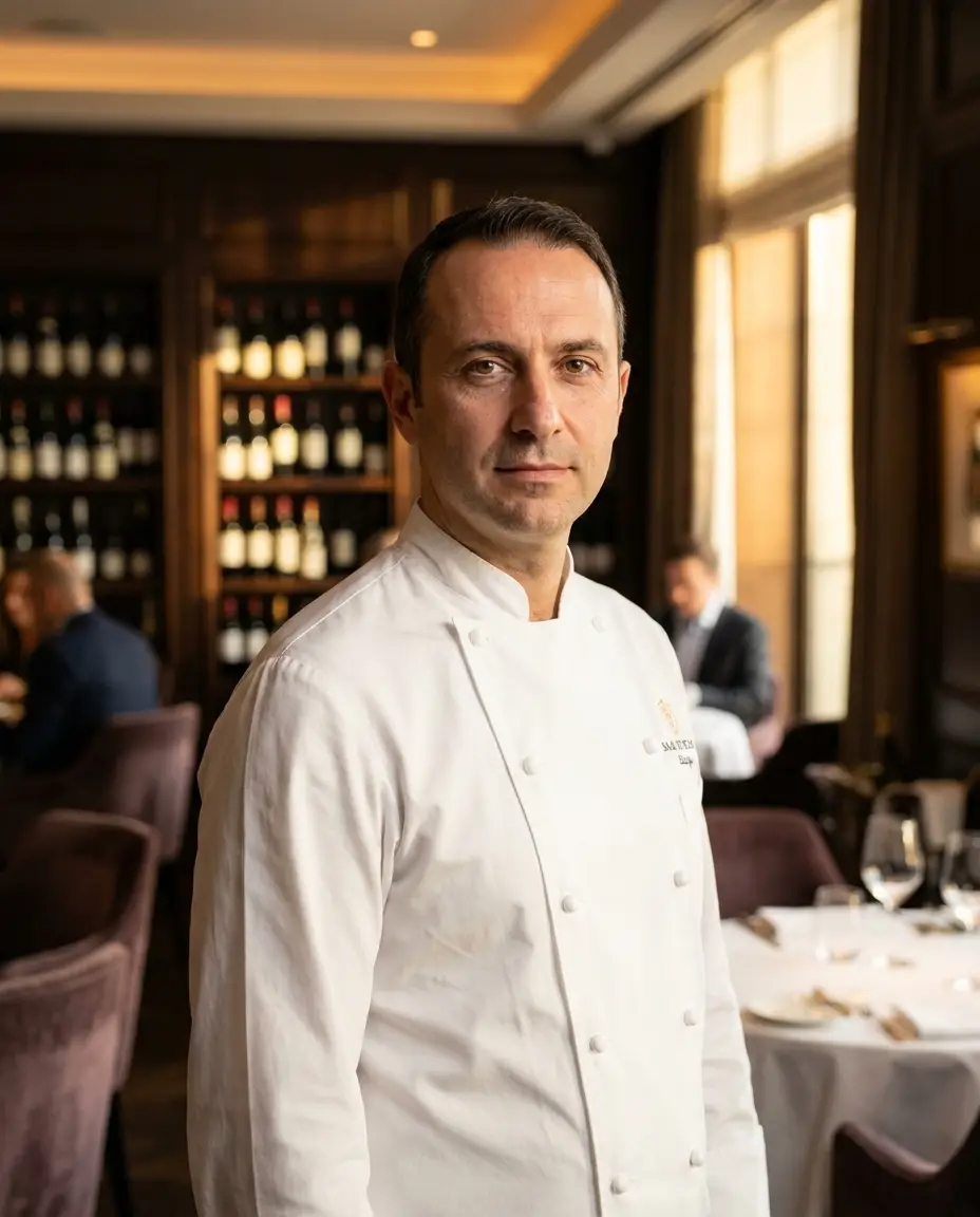 Chef Luca Gozzani, chef at Fasano