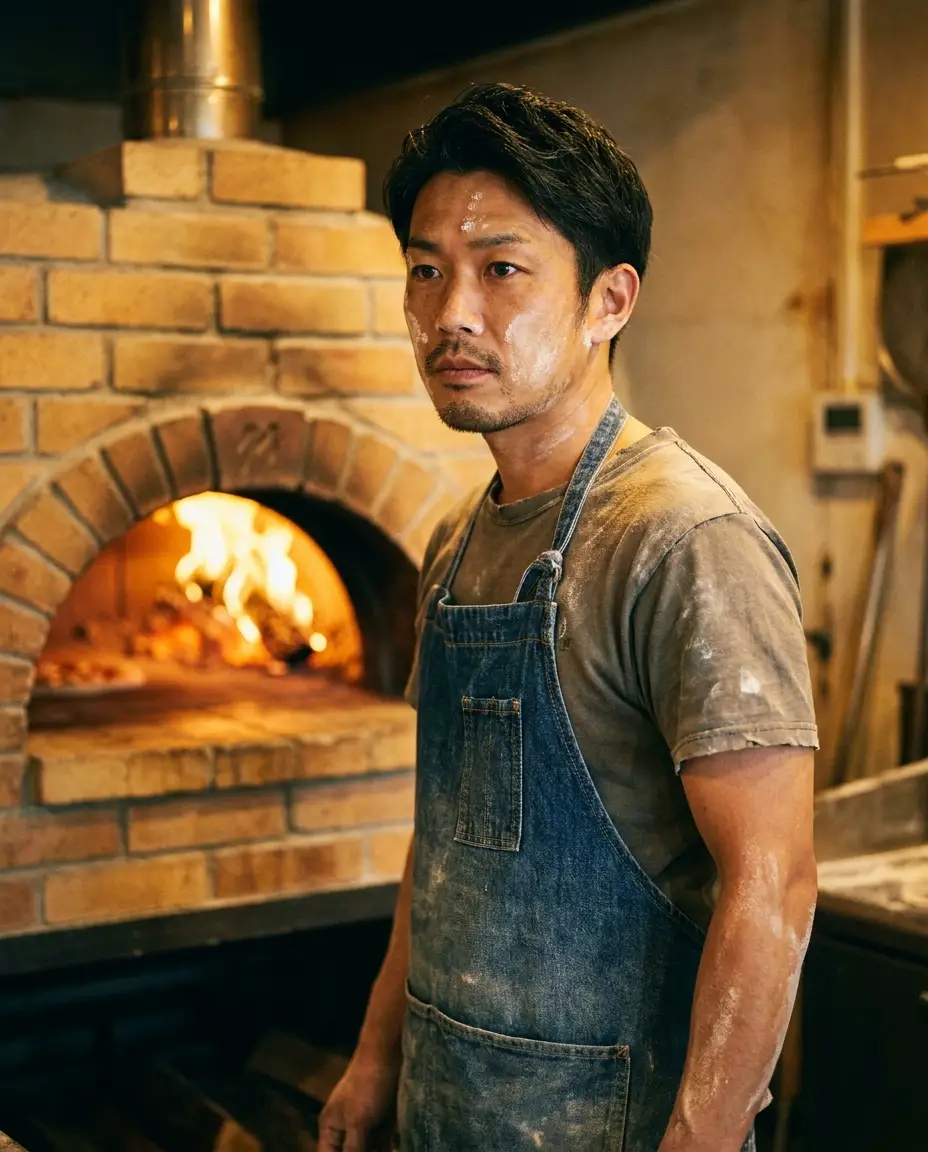 Pizzaiolo Kenji Aoki, chef at Napoli Verace