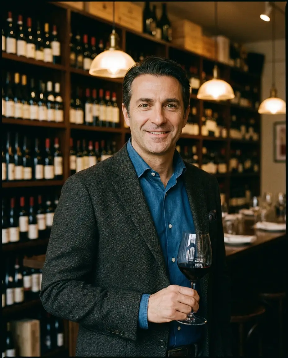 Sommelier Davide Longo, chef at Vino e Cucina